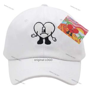 Ballkappen Bad Bunny Baseball Cap gestickt 100% Baumwollverstellbare Dad Hut Sommer Frauen ihren Höhepunkt erreicht Cap Trucker Hüte 8454