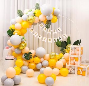 98cmプラスチックバルーンアーチリングDIYバルーンバックナーズホルダーサークルバルンカラムベースベビーシャワー誕生日結婚式のパーティー装飾12927529