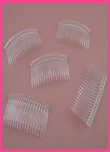 10pcs 90cm45cm 18teeth Clear Plain Plail Plastic Bide для DIY DIY Свадебные аксессуары для волос ручной работы ручной работы для волос8398571