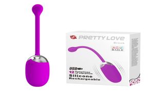 Pretty Love USB ricaricabile a 10 velocità vibranti sesso amore uova proiettile vibratore sesso giocattoli prodotti per donna maste