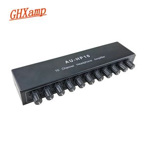 Amplifier GHXAMP 10 Channel Stereo Headphone Amplifier Audio (1input 10 output ) Preamplifier Independent Vol Adjust NJM4556A DC1224V 1PC