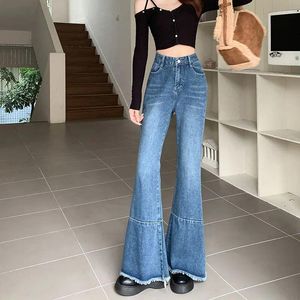 Jeans feminino Tansel Tornozelo Flare Spring Spring Slim calça jeans reta Womens Skinny High Cídica Coreana Teouser Moda Pantalones U122