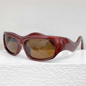 24ss designer rettangolo occhiali da sole bb0320s designer women wave occhiali da sole in nylon team marrone lenti con un effetto ondulato lady tema occhiali di alta qualità