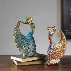 Декоративные предметы статуэтки павлиновые танцовщицы статуя дома