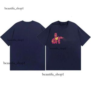 ドリューブランドデザイナーTシャツの夏のドロークTシャツスマイリーフェイスレタープリントグラフィックルーズカジュアルショートスリーブドローTシャツトレンドスミリングシャツ678