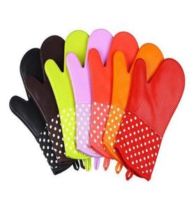 Luvas de forno silicone de alta qualidade forno de microondas Mitts SlipResistente Bakeware Bolo de cozinha Ferramentas de cozimento 7787829259