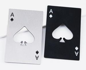 Spedie 100 pezzi Apri in acciaio inossidabile giocando a poker card Ace Heart a forma di birra a forma di birra rossa berretto di vino a bordatore di barre per barre a barre apertura apri aperta3517203