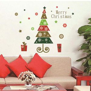 Wall Stickers Home Decoration Accessories For Bedroom Kids Christmas Tree Door Graffiti