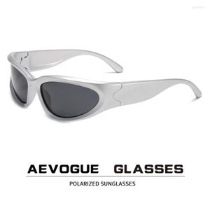 サングラスAevogue Sports Glassesサイクリング男性用レトロラップアラウンド偏光AE1273 284U