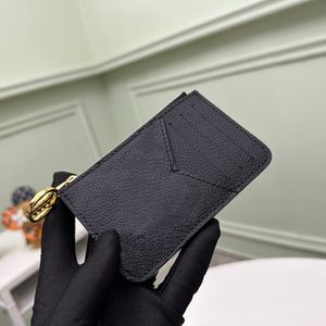 Famous Brand women short zipper wallets leather Men romy card holder coin zippy purses With Original box Q16 Free Shipping money id credit card purses tote bag Black