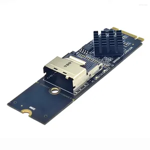 Kable komputerowe M.2 NVME do Mini SAS SFF-8087 Obsługa karty rozszerzającej 4 port SATA3.0 6 Gbps HDD SSD SATA kontroler SFF8087 M2 Adapter