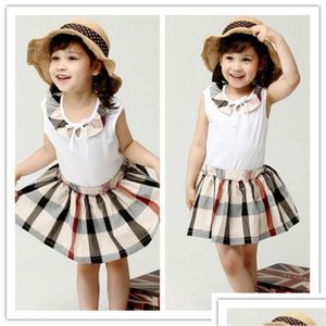 Girl'S Dresses Retail 2021 Girls Dress Summer Valentines Day Love Heart Printed A-Line Princess Baby Girl Kids Designer Clothes Drop Dhp9Q