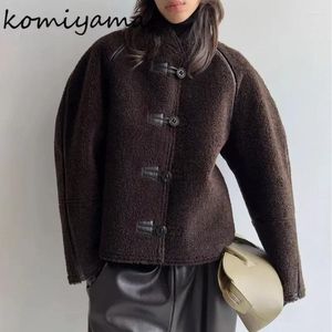 Kurtki damskie wiosna zima futra ropa mujer samotna kobieta z długim rękawem chaqueta mjeres vintage płaszcza japońskie ubrania