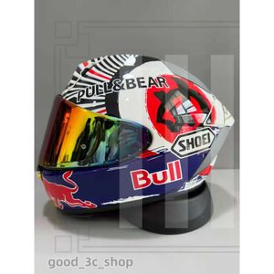 Designer Face Fleme Shoei X15 Lucky Cat Redb Marquez 93 Motocicleta Capacete Anti-Capa Visor Man Riding Car Motocross Racing Motorbike Celmet-não-Original-Helmet 566