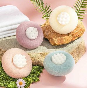 Badverktygstillbehör Solros Sution Cup Dusch Ball Massage Bathtub Exfoliater och gnuggar mot baksidan. Ta en borste inte slappna av. Gnid blommathandduk Q240430