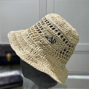 Desginer słoma letnia ręka wiadra tkana czapka plażowa kapelusze kapelusze damskie męskie moda kapelusz słoneczny