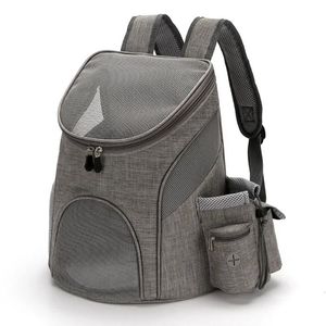 Mochila portátil de cães de malha de malha respirável mochila dobrável Capacidade de gato transportar uma viagem portátil ao ar livre 240423