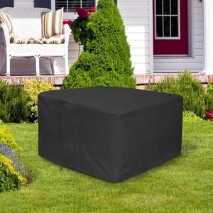 Table Cloth Square Fire Cover Patio Outdoor Fabric Anti Crack For Firepit Sofas Decoration & Accessories