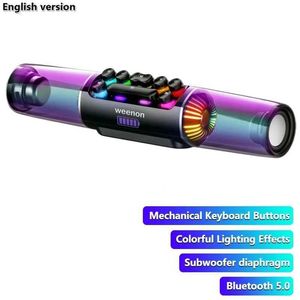 Portabla högtalare Gaming Bluetooth -högtalare RGB Computer Soundbar 3D Surround Wireless Column Subwoofer Music Center Audio Laptop PC TV 4000MAH J240505