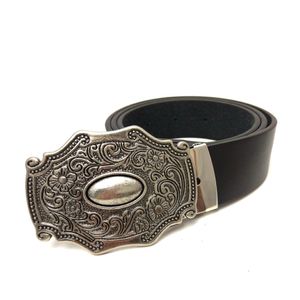 Western Cowboygürtel für Männer Vintage Ledergürtel Männer mit Retro -Gürtelschnalle -Metall -Accessoires für Jeans 2393