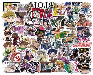 50pcslot JoJos Bizzare Adventure Stickers para motocicletas Lapting Bicycle Bicycle Bridge Skateboard Anime Notebook DIY decalque ST4664663