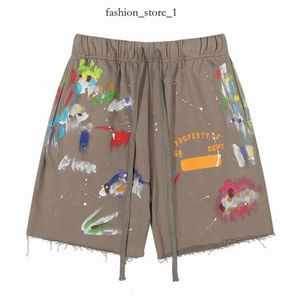 Gellery Dept Short Herren-Frauen-Shorts American Modemarke handbemalt