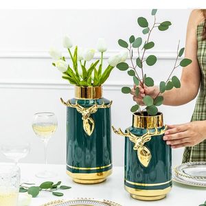 Vasos Creative Ceramic Vase Home Relief Padrão Arranjo de Flor Recipiente de Livra Decoração de Câmbio de itens domésticos