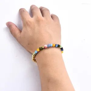 Bracciale di rame da 14k colorato con placcatura d'oro genuina e ritenzione di colore che alla moda si regalo gioiello alla moda