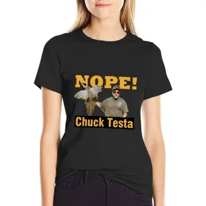 Women's Polos Chuck Testa T-shirt Lady Clothes Hippie Female Clothing