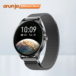 Relógios Orunjo NY20 Smart Watch Man Man Women Sports Fitness Tracker IP68 Pulseira à prova d'água Smartwatch HD Round Screen para iOS Android
