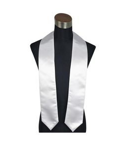 Adult Sublimation Heat Printing Blank Graduation Scarf Thermal Transfer White Honor Shawl Etiquette Ribbon Bachelor039s Shawl W9990028