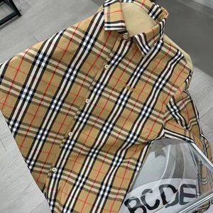 2024 designer classic with the new style plaid fashion shirt couple casual long-sleeved loose shirt jacket men and women