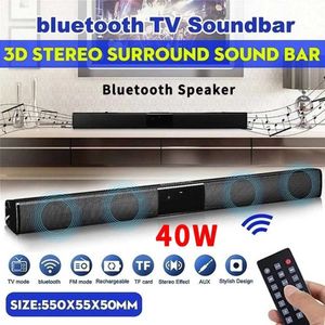 Portable Speakers 40W Bluetooth speaker column high-power portable speaker TV speaker used for computer music center boom box with TFAUX USB radio J240505