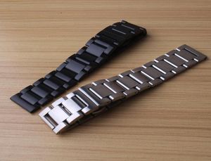 Ersättande Watch Band Rand Armband Fashion Opolished For Mechanical Watches Men 18mm 20mm 21mm 22mm 23mm 24mm WatchBands Butte1559108