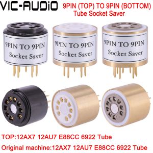 Förstärkare 1pc 9pin till 9pin Vakuumrörsuttag Testuttag för 12AX7 ECC82 ECC83 E88CC EL84 12AU7 6922 Ljudrörsuttag Saver Saver Amplifier