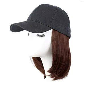 Caps de bola Mulheres Extensões de cabelo Baseball Salfamente macio -baixo custo de manutenção para concertos festas temáticas