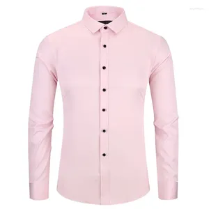 メンズドレスシャツ高品質6xl大秋/冬のソーシャルシャツ長袖ファッション鉄ビジネスカジュアルピュアホワイト