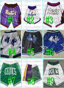 Basketball shorts Men S3xl JUST DON Edition Retro Mesh Team name Stitched Pocket Stitch City Teams Names Year Id Tags 018829063