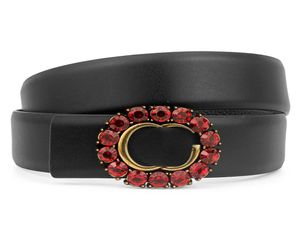 Belts de casal de diamante clássico letra de designer shinestones Belts Homens mulheres cinturões de couro genuíno Cristal de cores sólidas Celas de fivela CEI1024748