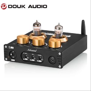 Amplifier Douk Audio HiFi Vacuum Valve Tube Preamp Mini Bluetooth 5.0 Receiver USB DAC Headphone Amplifier Desktop Audio Amp APTXHD