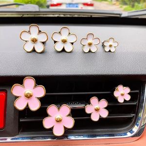 4pcs Flower Air Vent Clip Car Freshener Perfume Cute Small Flowers Accessories Interior Woman Diffuse