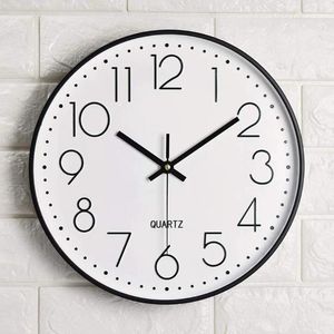 Wall Clocks Clock 12 ''non-ticking Silent Quartz Decorative Modern Large Number Round