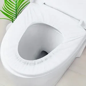 Toilet Seat Covers 10pcs /set Portable Disposable Safety Non-woven Pad Travel El Mat Bathroom Accessories