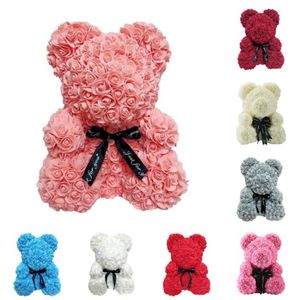 25 cm rose bear simulation flower creative gift soap rose teddy bear birthday gift hug bear T8G018 271 G22730591