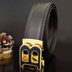 High quality Designer Belts Men Fashion B Letter Luxury Famous Brand Genuine Leather Belt Men Classic Exquisite Waist Strap H220427 172k