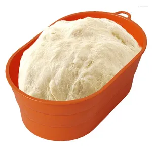 Płytki Kosze na zakwasie Składana silikonowa miska do pieczenia chleba Łatwe do czyszczenia materiału