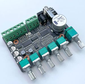 Förstärkare 2.1 Bluetooth Digital Power Amplifier Board TPA3118 2x30W+60W Subwoofer Justerbar crossover Point Virtual Surround