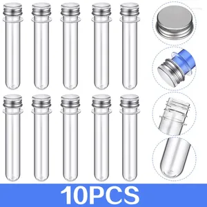 Piece 40ml Plastic Test Tube With Screw Cap PET Bottle Aluminum Packing Pressure Sensitive Seal