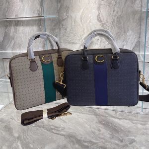 Teczka projektant męskiej torby luksusowa torba laptopa solidny kolor metale torebka torebka duża pojemność skórzana teczka biznesowa Business Men Square Torby CYG24050503-20
