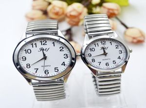 2019 new simple couple wo elderly non waterproof elastic band stainless steel watch women039s Watch2596235